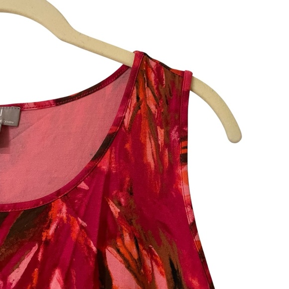 J. Jill Vibrant Red and Black Tank Top Small Petite Wearever Collection Stretch - Picture 4 of 9
